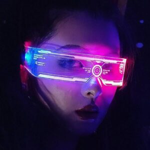 futuristic LED glasses